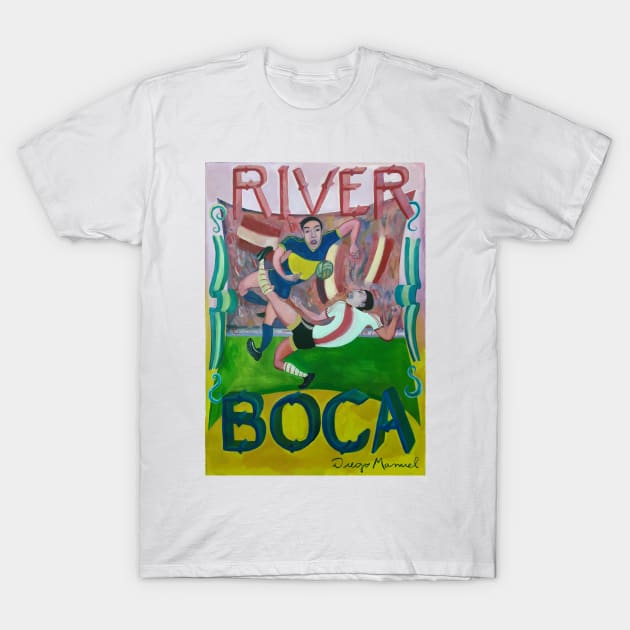 River Boca T-Shirt by diegomanuel